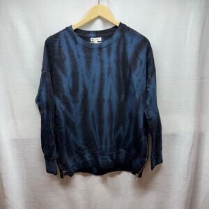 Sundry by Evereve Tie Dye Sweatshirt - Blue/Black - NWT